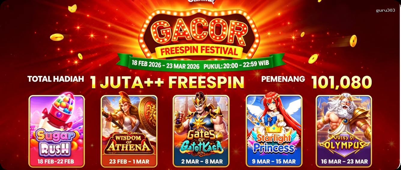 Login guru303 Sekarang Bonus Melimpah
